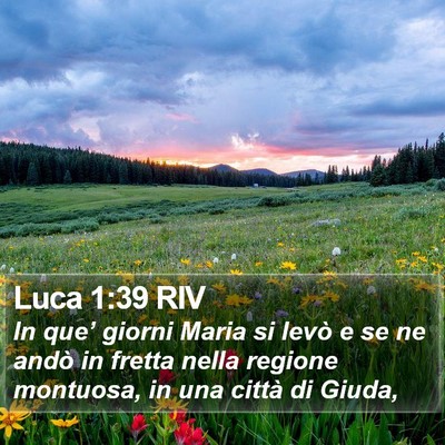 Luca 1:39 RIV Bible Verse Image