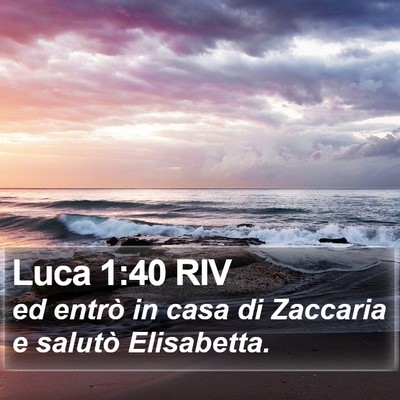 Luca 1:40 RIV Bible Verse Image