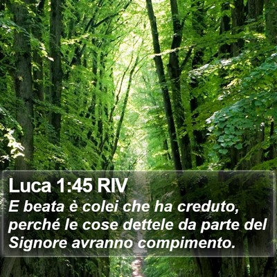 Luca 1:45 RIV Bible Verse Image