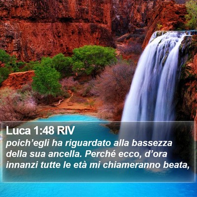 Luca 1:48 RIV Bible Verse Image