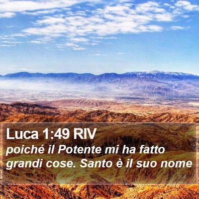 Luca 1:49 RIV Bible Verse Image