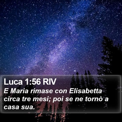 Luca 1:56 RIV Bible Verse Image