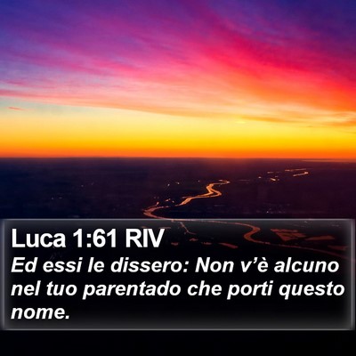 Luca 1:61 RIV Bible Verse Image
