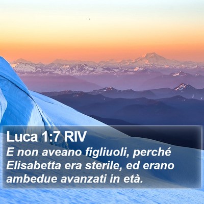 Luca 1:7 RIV Bible Verse Image