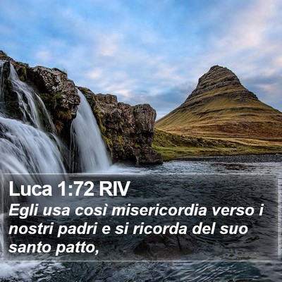 Luca 1:72 RIV Bible Verse Image