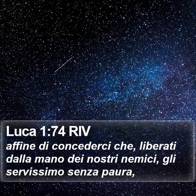 Luca 1:74 RIV Bible Verse Image