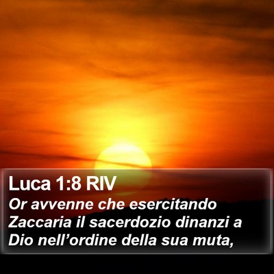 Luca 1:8 RIV Bible Verse Image