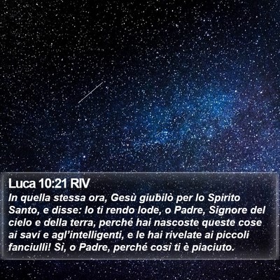 Luca 10:21 RIV Bible Verse Image