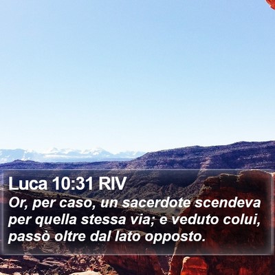 Luca 10:31 RIV Bible Verse Image