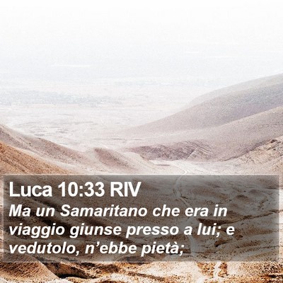 Luca 10:33 RIV Bible Verse Image