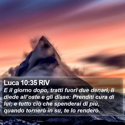 Luca 10:35 RIV Bible Verse Image