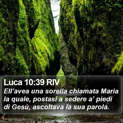Luca 10:39 RIV Bible Verse Image