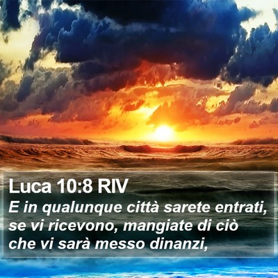 Luca 10:8 RIV Bible Verse Image