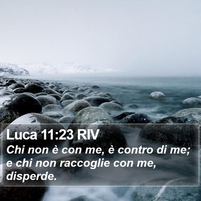 Luca 11:23 RIV Bible Verse Image