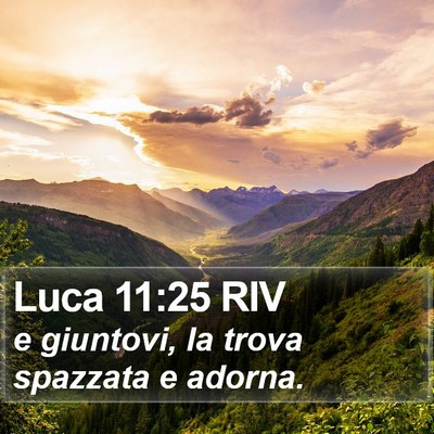 Luca 11:25 RIV Bible Verse Image