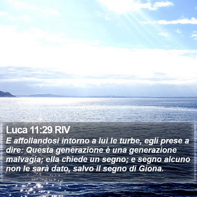 Luca 11:29 RIV Bible Verse Image