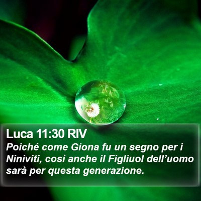 Luca 11:30 RIV Bible Verse Image
