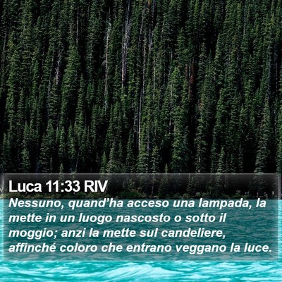 Luca 11:33 RIV Bible Verse Image