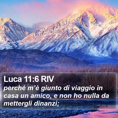 Luca 11:6 RIV Bible Verse Image