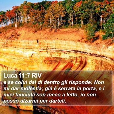 Luca 11:7 RIV Bible Verse Image