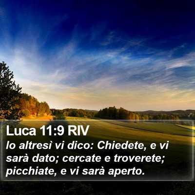 Luca 11:9 RIV Bible Verse Image