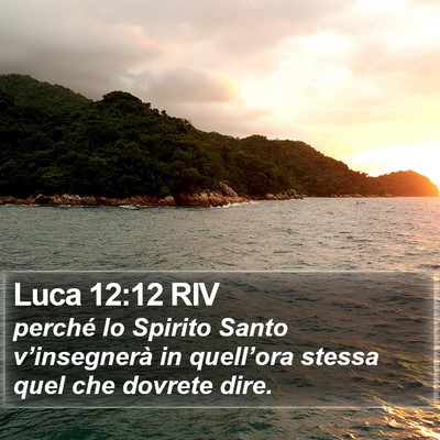 Luca 12:12 RIV Bible Verse Image