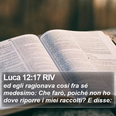 Luca 12:17 RIV Bible Verse Image