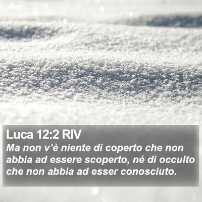Luca 12:2 RIV Bible Verse Image