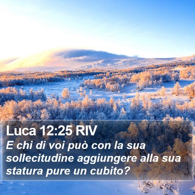 Luca 12:25 RIV Bible Verse Image
