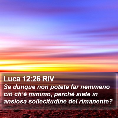 Luca 12:26 RIV Bible Verse Image