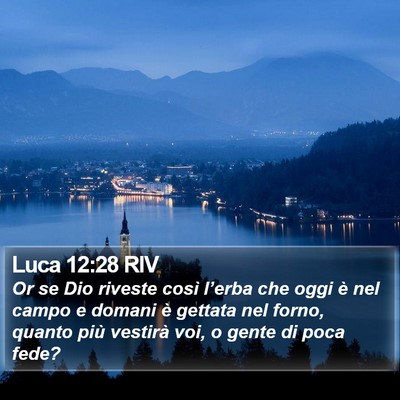Luca 12:28 RIV Bible Verse Image