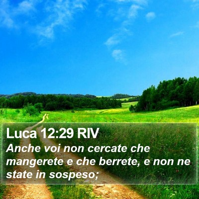 Luca 12:29 RIV Bible Verse Image