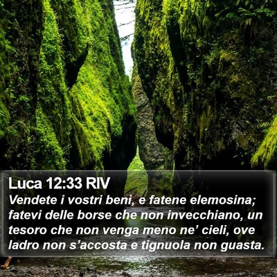 Luca 12:33 RIV Bible Verse Image