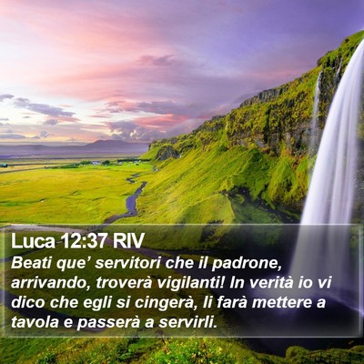Luca 12:37 RIV Bible Verse Image