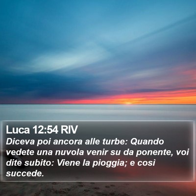 Luca 12:54 RIV Bible Verse Image