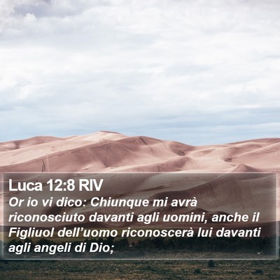 Luca 12:8 RIV Bible Verse Image