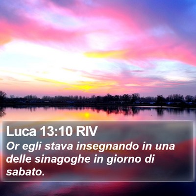 Luca 13:10 RIV Bible Verse Image