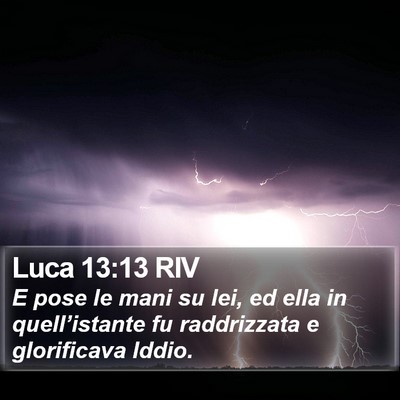 Luca 13:13 RIV Bible Verse Image