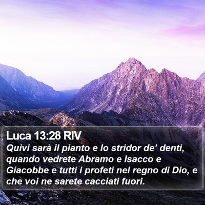 Luca 13:28 RIV Bible Verse Image