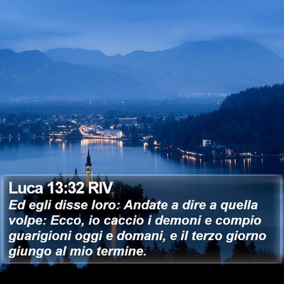 Luca 13:32 RIV Bible Verse Image
