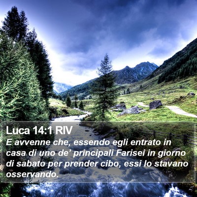 Luca 14:1 RIV Bible Verse Image