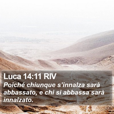 Luca 14:11 RIV Bible Verse Image