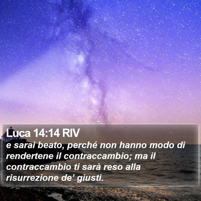 Luca 14:14 RIV Bible Verse Image
