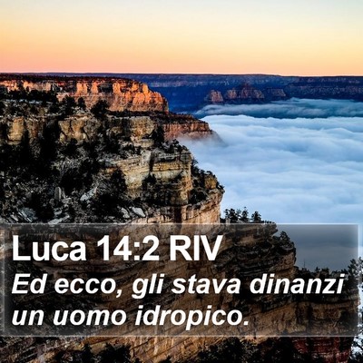 Luca 14:2 RIV Bible Verse Image