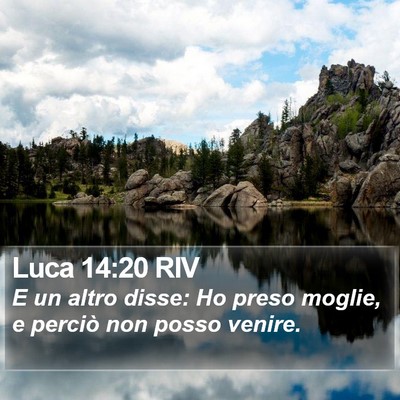 Luca 14:20 RIV Bible Verse Image