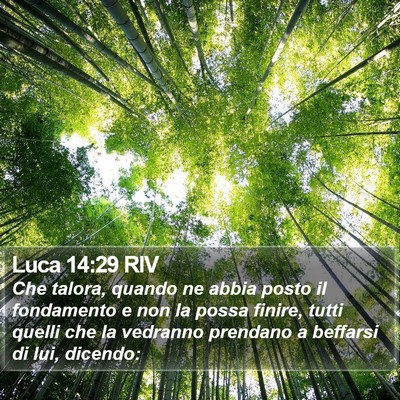 Luca 14:29 RIV Bible Verse Image