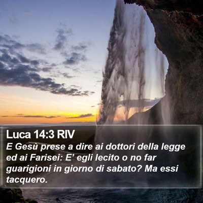 Luca 14:3 RIV Bible Verse Image