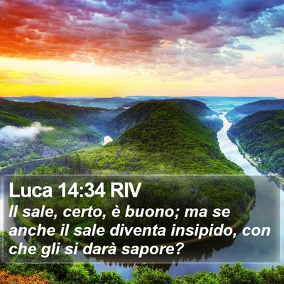 Luca 14:34 RIV Bible Verse Image