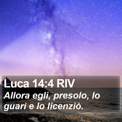 Luca 14:4 RIV Bible Verse Image