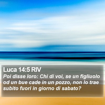 Luca 14:5 RIV Bible Verse Image
